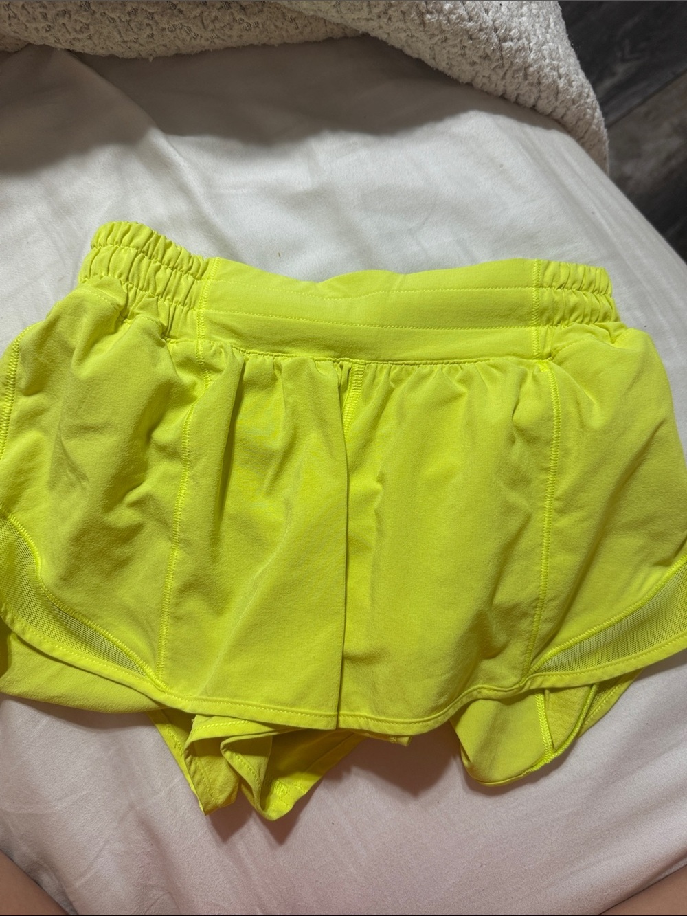 lululemon athletica Neon Yellow Women's Athletic Shorts